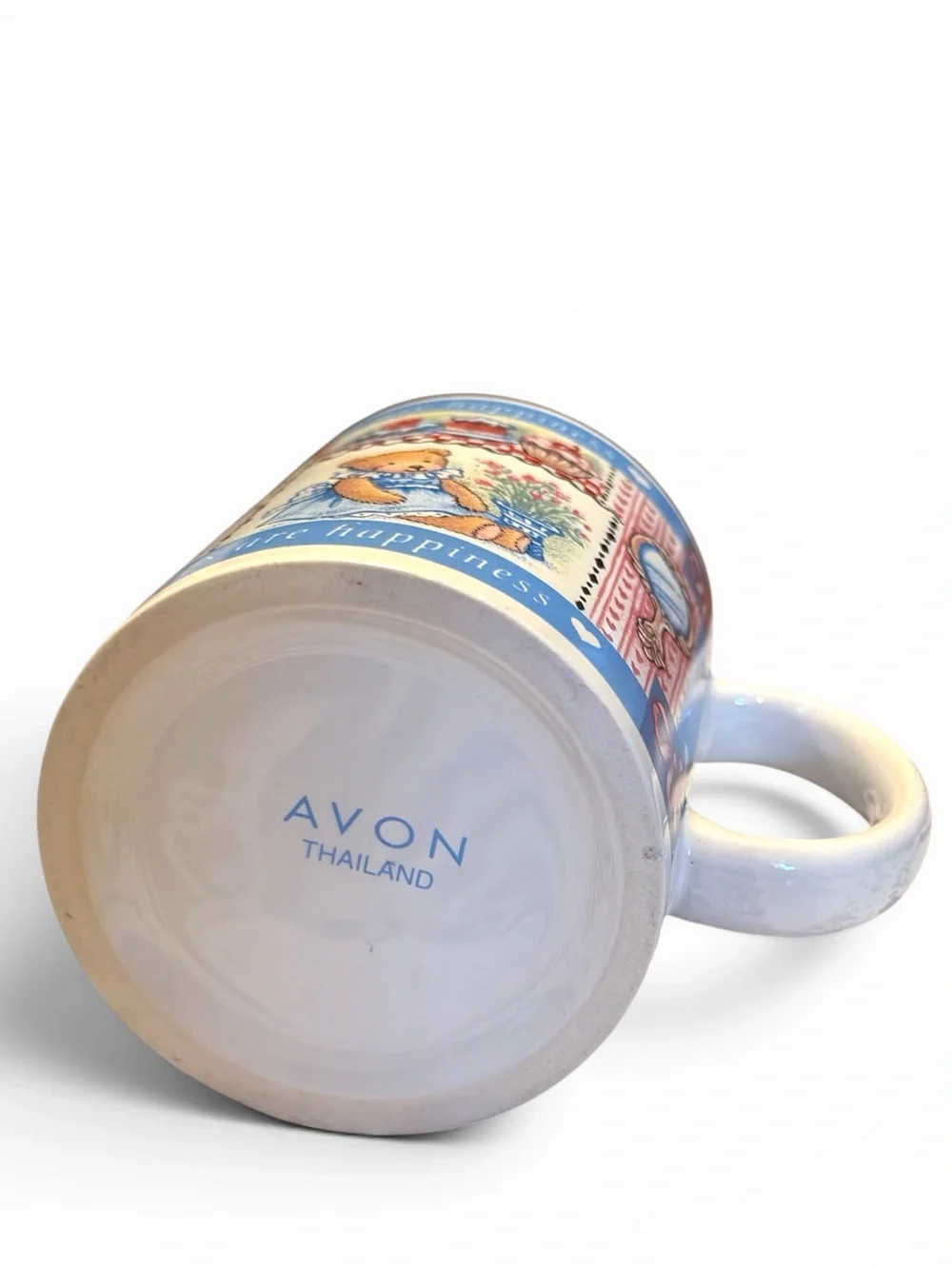 Vintage Avon Daughters Are Happiness Hidden Kitty Surprise Mug Cottagecore